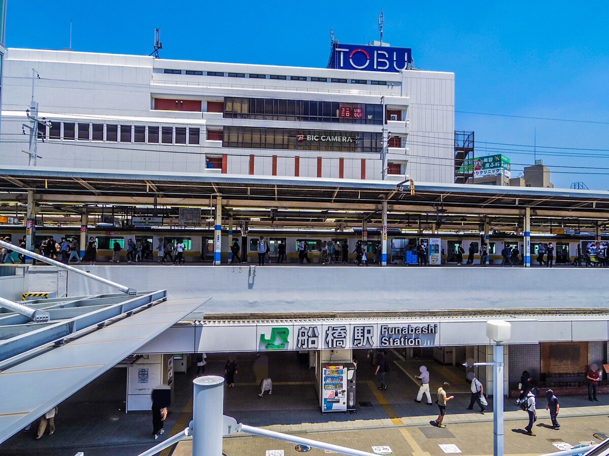 JR船橋駅から整体院へのアクセスが分かりやすい立地