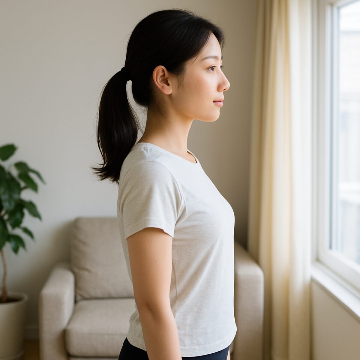 猫背矯正後のイメージ